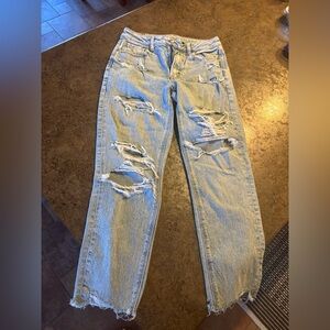 American Eagle Light Wash Denim Shorts